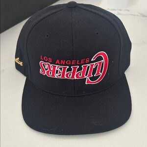 Los Angeles Clippers Black Flat Brim SnapBack Hat